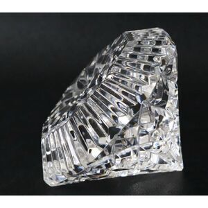 Waterford Crystal Lismore Diamond Paperweight 3-1/2" x 2-3/8" / excellent